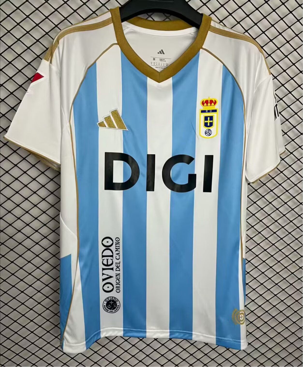 AAA Quality Real Oviedo 25/26 Third White/Blue Soccer Jersey